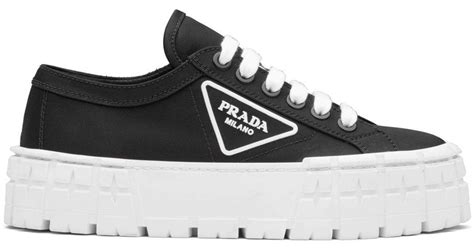 black high top prada 2005 sneaker|Prada lug sole platform sneakers.